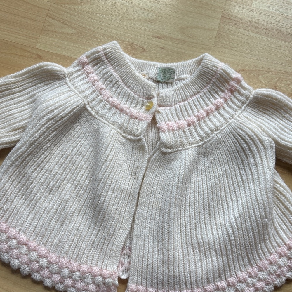 Vintage baby cardigan